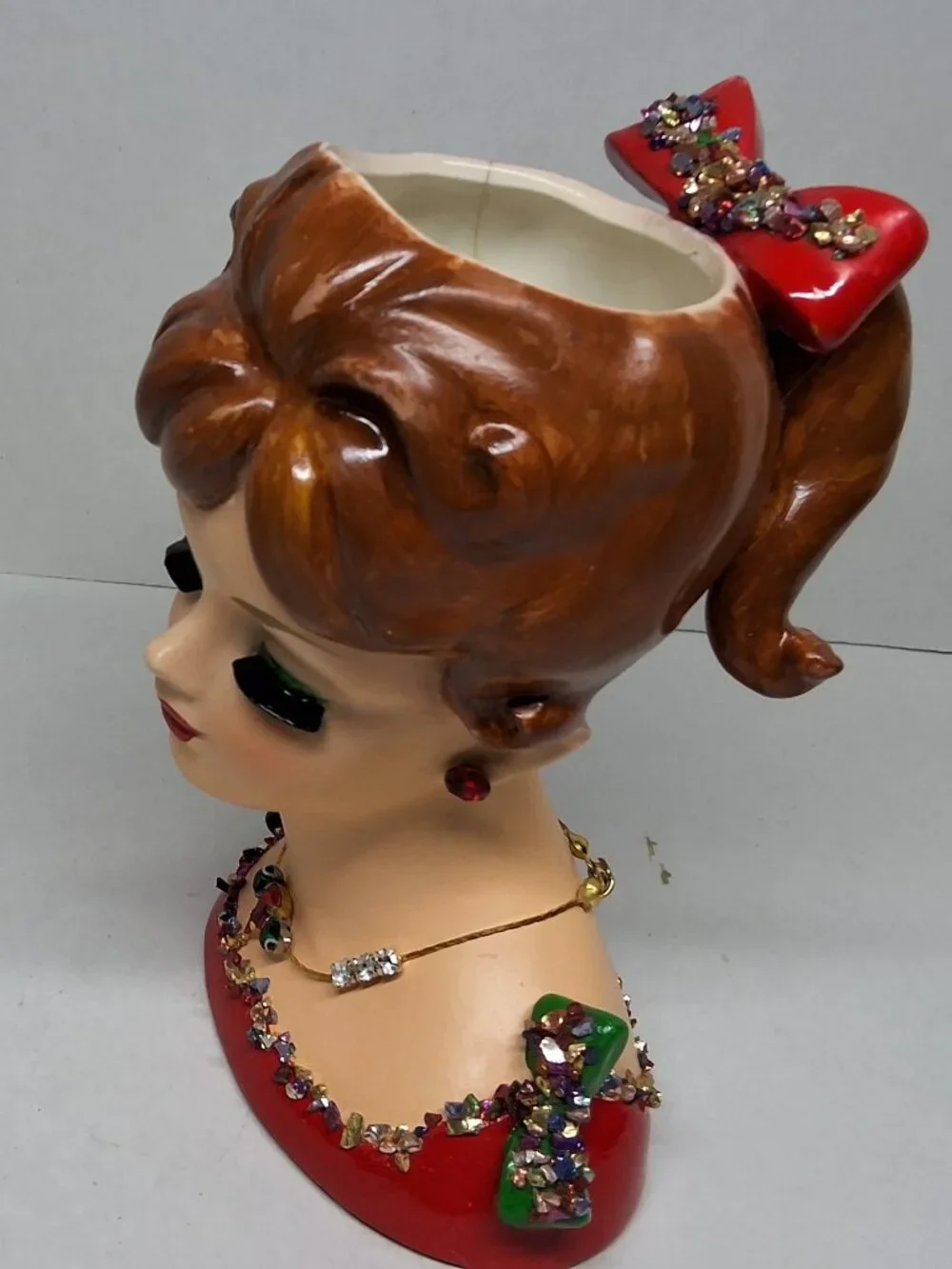 Enesco Lady Head Vase 5.75” Second Chance reimagined